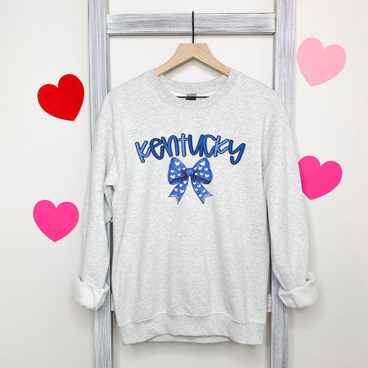 Kentucky, Blue Heart Bow - DIGITAL DOWNLOAD