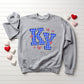 Kentucky, Blue KY Plaid With Hearts - DIGITAL DOWNLOAD