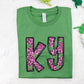 Kentucky, KY, St. Patrick's Day, Pink Leopard Shamrock - DIGITAL DOWNLOAD