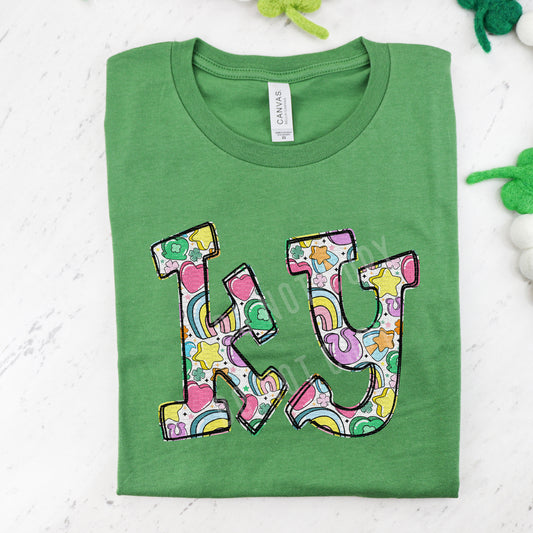 Kentucky, KY, St. Patrick's Day, Colorful Doodles - DIGITAL DOWNLOAD